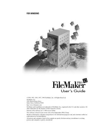 FileMaker Pro 4.1 Windows User's Guide