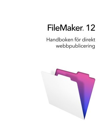 Direkt webbpublicering - FileMaker