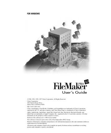 FileMaker Pro 4 User's Guide