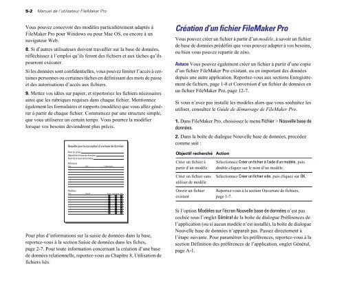 FileMaker Pro 5 Manuel de l'utilisateur