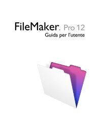 Guida Utente 12 - FileMaker