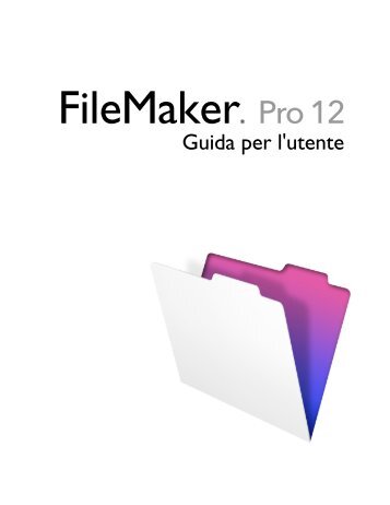 Guida Utente 12 - FileMaker