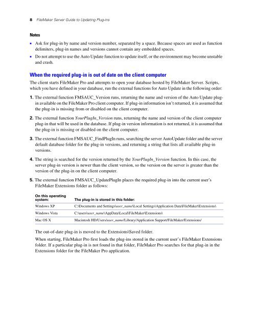 FileMaker Server Guide to Updating Plug-ins