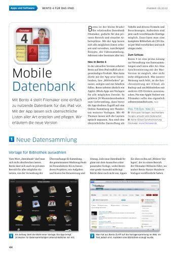 Artikel lesen - FileMaker