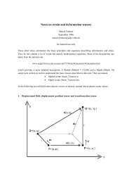 Notes on strain and deformation tensors
