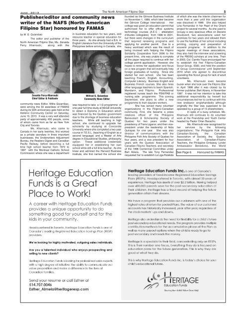 June 2013 Edition - Filipino Star