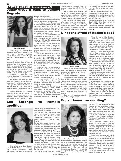 Filipino Star February 2010 Edition