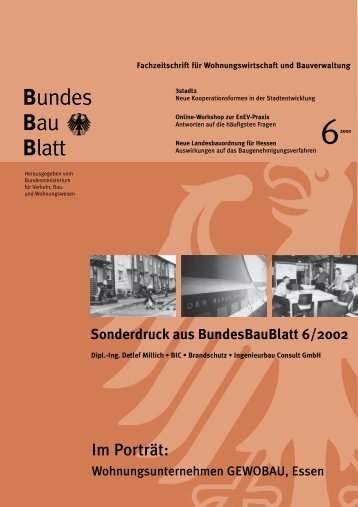 Bundes Bau Blatt - BIC Brandschutz Ingenieurbau Consult Gmbh