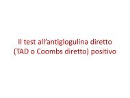 Il test allâantiglogulina diretto (TAD o Coombs diretto) positivo