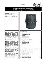 Einbauanleitung Sammelgrube Herkules - Garantia