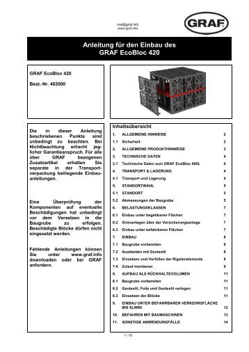 Einbauanleitung EcoBloc 420