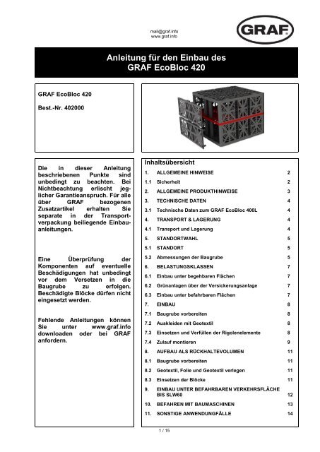 Einbauanleitung EcoBloc 420