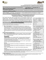 Improvements to Macro 11 Temp Controlled Load ... - Bison Transport