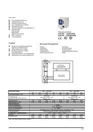 Frequenzumrichter FUS 020 ... 220/E2/IP65, FUS 075 ... 220/3E2 ...