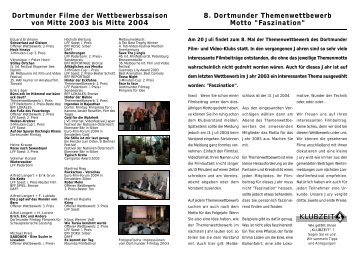 Ausgabe 3 / 2004 Zusatz - Filmklub Dortmund