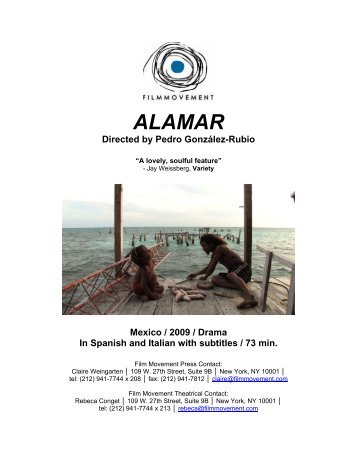 ALAMAR Directed by Pedro González-Rubio - Film Movement