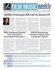 SESAC Promotes Bill Lee to Senior VP - Film Music Magazine