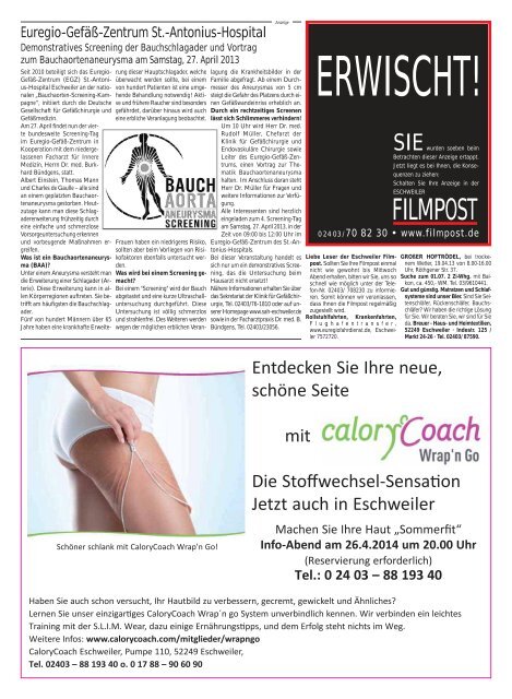 Ausgabe 16 vom 17. April 2013 - auf filmpost.de