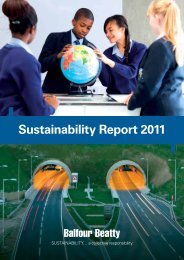 Sustainability Report 2011 - Balfour Beatty Rail