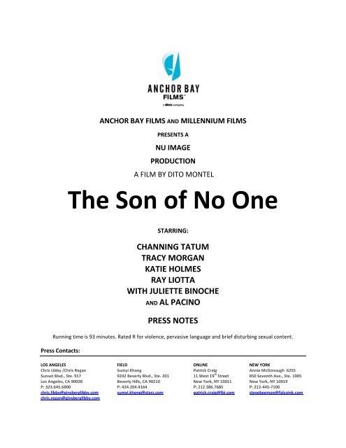 The Son of No One - Filmz.ru