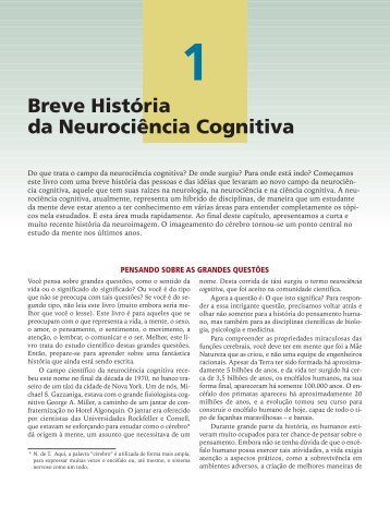 Breve História da Neurociência Cognitiva - Filosofar Sempre!!!!