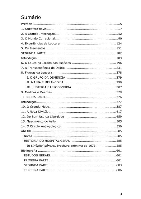 A história da loucura na idade clássica