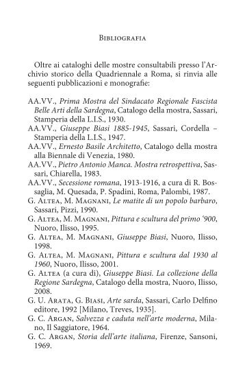 Bibliografia - Centro di studi Filologici Sardi