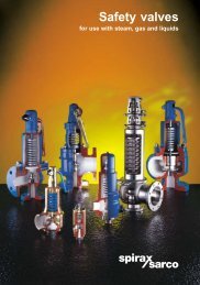 Safety Valves for Use With Steam, Gas and Liquids - Spirax Sarco