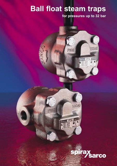 Ball Float Steam Traps for Pressures up to 32 bar - Filter