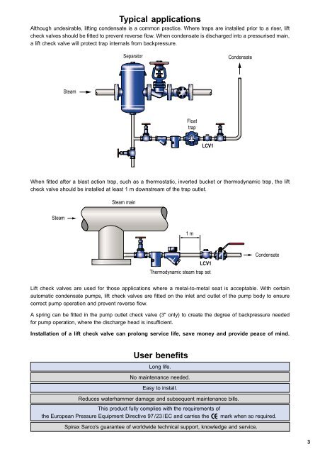 LCV1 Lift Check Valve - Spirax Sarco