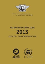 2013 2013 FIM Environmental Code