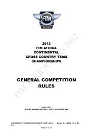 to download the 2012 FIM AFRICA Continental Cross Country Team ...