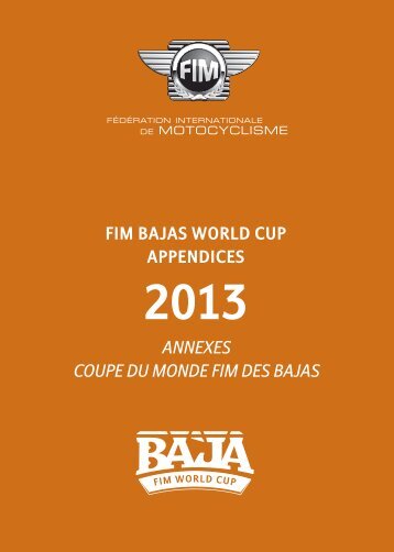 fim bajas world cup appendices annexes coupe du monde fim des ...