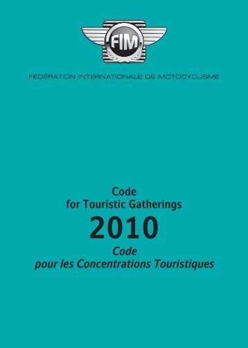 Couv code touristique - FIM