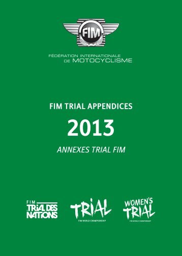 Annexes Trial FIM 2013