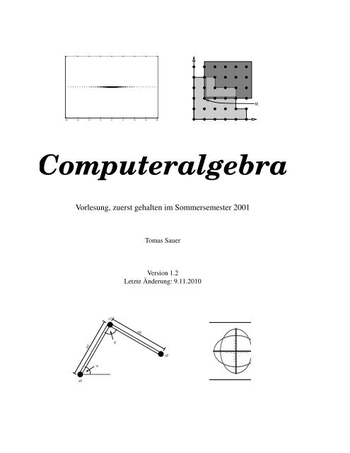 Computer Algebra - Fakultät für Informatik und Mathematik