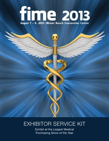 EXHIBITOR SERVICE KIT - FIME 2013