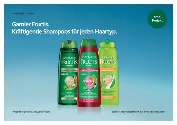 Garnier Fructis. Kräftigende Shampoos für jeden Haartyp. - trndload
