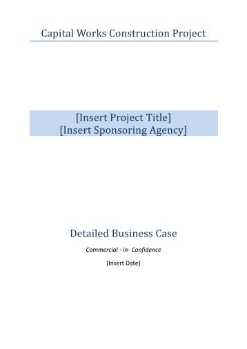 Detailed Business Case Template