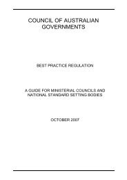 Best Practice Regulation - Department of Finance and Deregulation