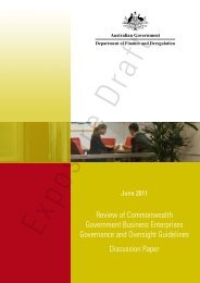 Review of Commonwealth Government Business Enterprises ...