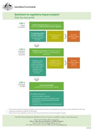 Quickstart to regulatory impact analysis1 Step-by-step guide