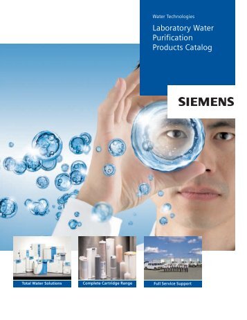 Laboratory Water Purification Products Catalog - Finance