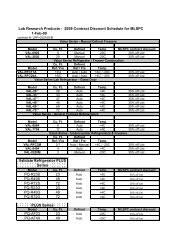 Lab Research Products - 2009 Contract Discount ... - Finance