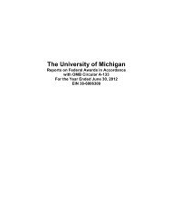 The University of Michigan - Finance - University of Michigan