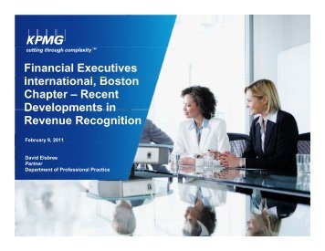 ANNUAL REVENUE RECOGNITION SEMINAR - Financial ...