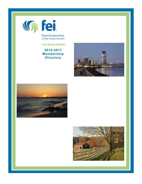 2010-2011 Membership Directory - Financial Executives International