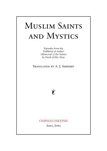 Muslim Saints and Mystics