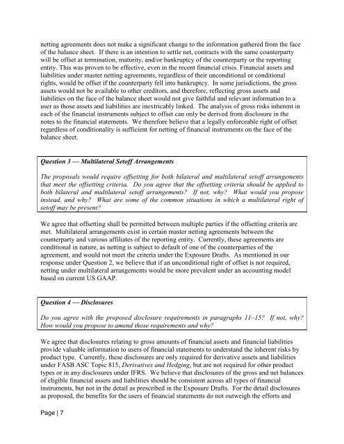 FEI CCR Balance Sheet Offsetting Comment Letter - Financial ...