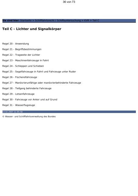 Elektronisches Wasserstraßen-Informationssystem - [KVR]